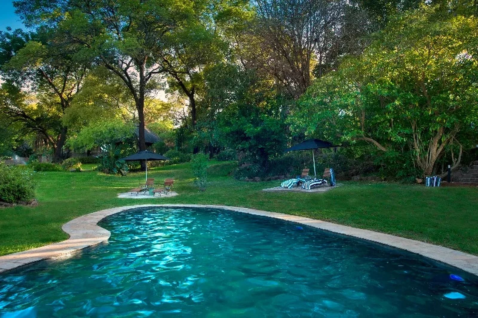 Anantara Stanley & Livingstone – Pool zwischen alten Bäumen